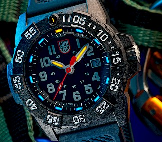 Taucheruhr – Detail Nachtaktiv
