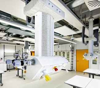 Deckenversorgungssystem Chemie-Labor Münster