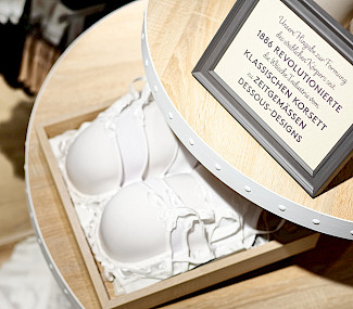 Liebevolles Detail im Bodywear Shop der Firma Triumph in den Düsseldorf Arcaden
