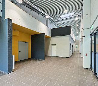 Eingangsbereich Mehrfachsporthalle Campus Seilersee Iserlohn